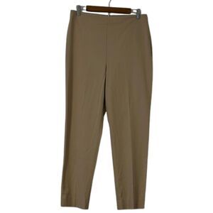 Talbots Hollywood Pullon Pants Womens 10 Stretchy Zip Straight Leg High Rise